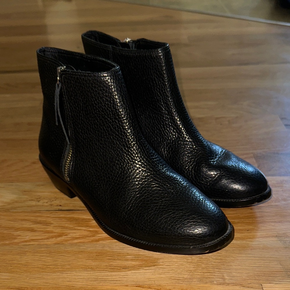 J. Crew Black Ankle Boots sz 8